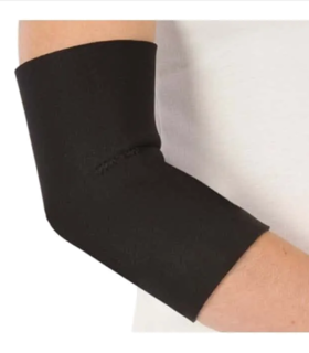  Tennis Elbow Pull-on with Strap Contact closure strap with D-ring - Black, L, none, none