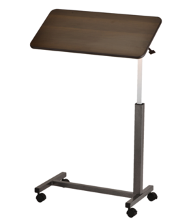 Tilting Overbed Table - Brown