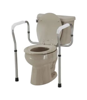 Toilet Safety Rails frame  - Silver