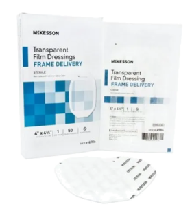  Transparent Film Dressings w/Frame Delivery Semi-permeable water-resistant - Blue