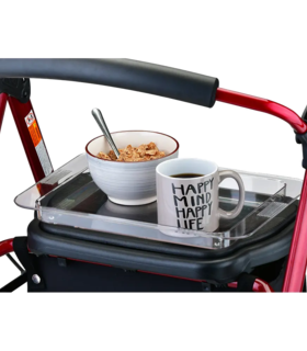 Walker TRAY,  Tray for Rolling Walker - Silver