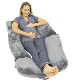  U-Shaped round Pillow - Gray