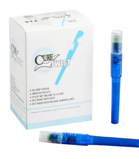 Urethral Catheter Straight Tip Lubricated Cure Medical - Blue