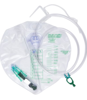 Urinary Drain Bag Bard® Anti-Reflux Valve Sterile 2000 mL Vinyl - White
