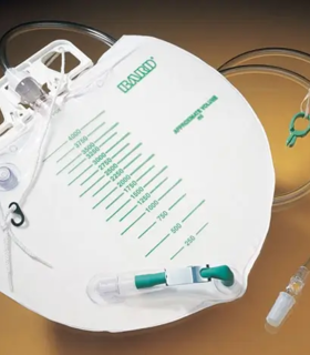 Urinary Drain Bag Bard® Anti-Reflux Valve Sterile 4,000 mL Vinyl