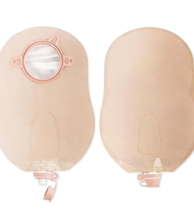 Urostomy Pouch New Image™ Two-Piece System 9 Inch Length Drainable - Brown
