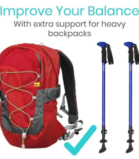 Trekking Poles - Black, M, none, none