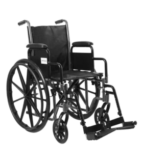 Wheelchair Black Upholstery  - Black,  up to 350 lbs.