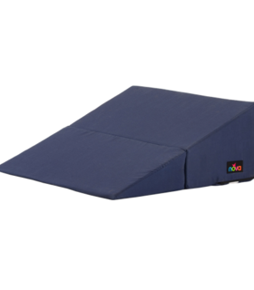 Folding Bed Wedge washable 3 SLOPE ELEVATIONS Cushion - Blue