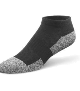 DIABETIC COMFORT SOCKS NO SHOW  - Black, XL