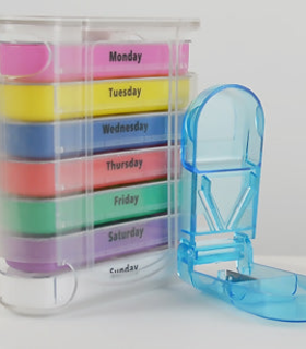 Pill Organizer Stackable Large - Green