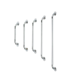 Chrome Plated Steel Grab Bar with Knurled Grip - 16"