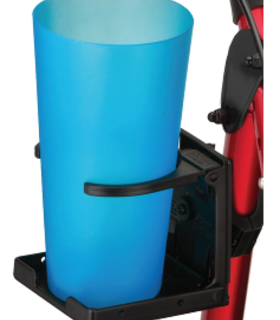 FOLDING CUP HOLDER WALKER Rollator  - Black