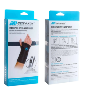 STABILIZING SPEED-WRAP WRIST RIGHT HAND Donjoy Advantage - Black, M, none, none