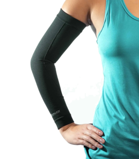 Performance Compression Arm Sleeves - Pair L/XL - Black