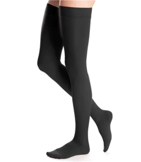 Duomed Advantage Pair, Thigh High, Closed Toe, 30-40 mmHg - Black, MED