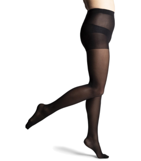 Women's DYNAVEN Sheer Pantyhose Women's Closed Toe - Black, S, none, none