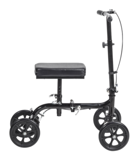 Economy Folding Knee Walker Drive - Silver