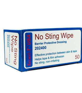 Securi-T USA No Sting Wipes Barrier Protective Dressing, Individual Packets - Blue