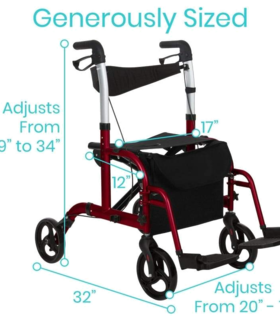 Wheelchair Rollator  - Blue