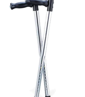 Aluminum Forearm Crutches, Tall Adult Telescoping parts  Medline - Blue