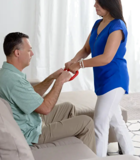 The Handy Handle Stand Assist Standar - Red