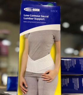 LOW CONTOUR LUMBO-SACRAL SUPPORT - White