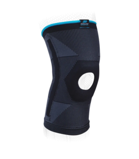 DELUXE ELASTIC KNEE Compression Sleeve  - Black, M, none, none