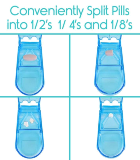 Travel Pill Organizer Vive  health - Gray