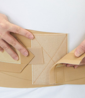 Protect Lumbar Wrap with Double Pull   Medi USA - Beige