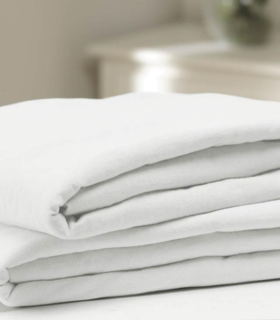 Soft-Span Knitted Contour bed Sheets  - White