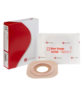 Ostomy Barrier New Image™ Flextend™ Precut, Extended Wear Adhesive Tape 2-1/4"(57 mm) Flange, 1-1/2" Opening