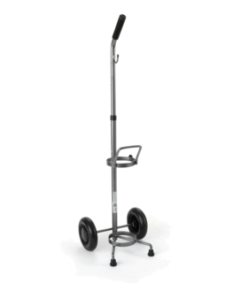  Oxygen Cylinder Cart, Size D/E, Adjustable, Drive Medical - Silver