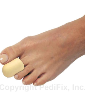 Podiatrists' Choice® Nylon-Covered Toe Cap PediFix - Yellow, S, none, none