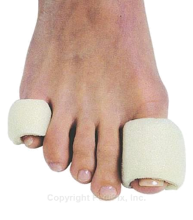 Tubular-Foam Toe Bandages™  cushion and separate toes  PediFix - White, S, none, none