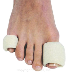 Tubular-Foam Toe Bandages™ - White, S