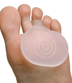  Visco-GEL® Ball-of-Foot Cushion Soft Gel Pad PediFix - White, S, none, none