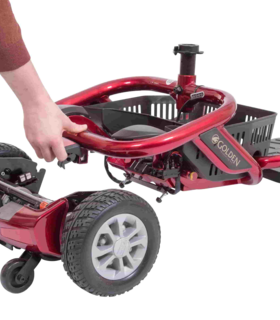  LiteRider Envy, portable power chair - Red, Small/Medium,  up to 300 lbs., none