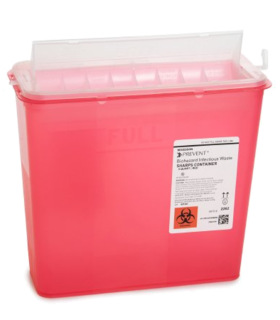 Sharps Container Nestable for compact storage  McKesson  - Red
