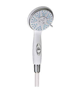 HANDHELD SHOWER 84" HOSE 5 SET - White, none, none, none