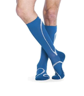 high tech  Knee High Compression Sock - Blue