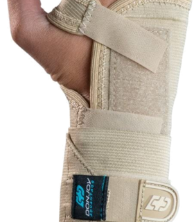 Stabilizing Elastic Wrist Brace Contoured, removable  Donjoy Advantage - Gray, Small/Medium