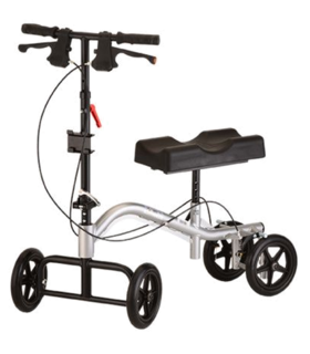 Knee walker scooter  - Silver,  up to 300 lbs.