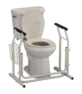 Toilet Safety Support Frame - Silver, none, none, none