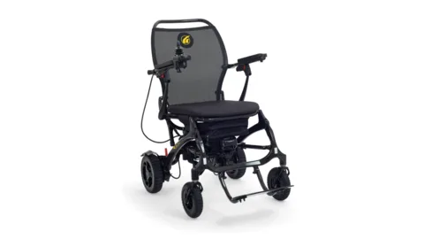 folding two button walker silver