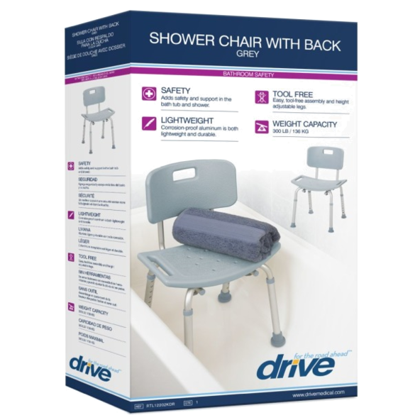 bath chair with back
