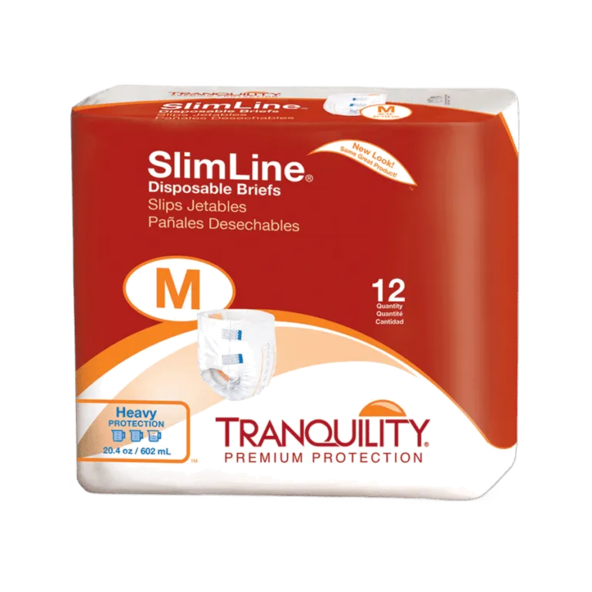 Adult Incontinence Brief Tranquility® Slimline®, Unisex, Large Disposable, 2132 Case of 96 1030222