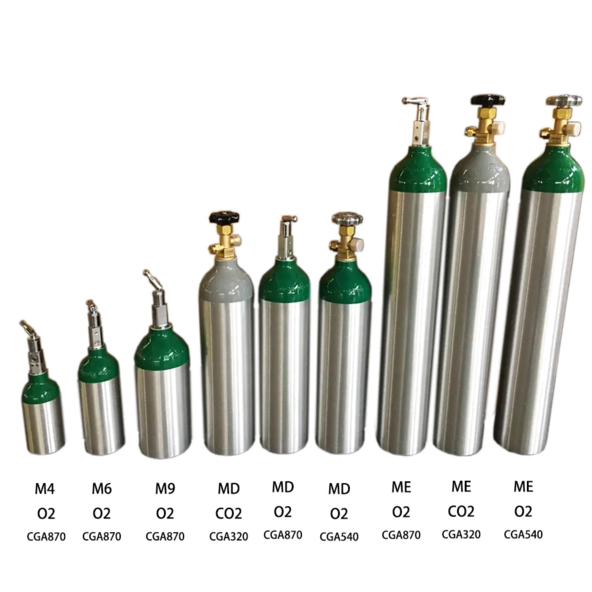 Aluminum Oxygen Cylinder Medline® lightweight B-F31102014