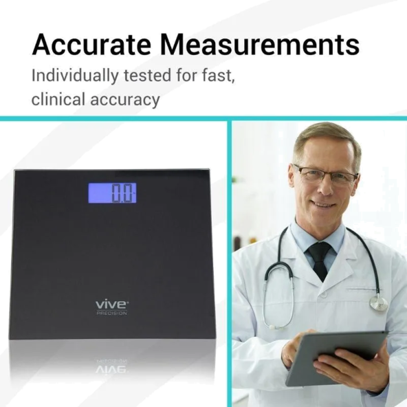 Bariatric Scale Compatible with Smart Devices Auto-Off Function Vive DMD1048BLK