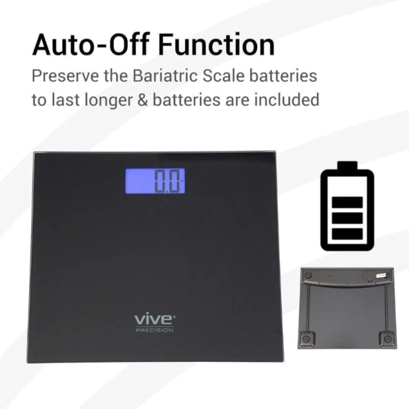 Bariatric Scale Compatible with Smart Devices Auto-Off Function Vive DMD1048BLK